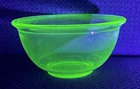 Vintage Anchor Hocking Uranium Green Glass 7" Mixing Bowl