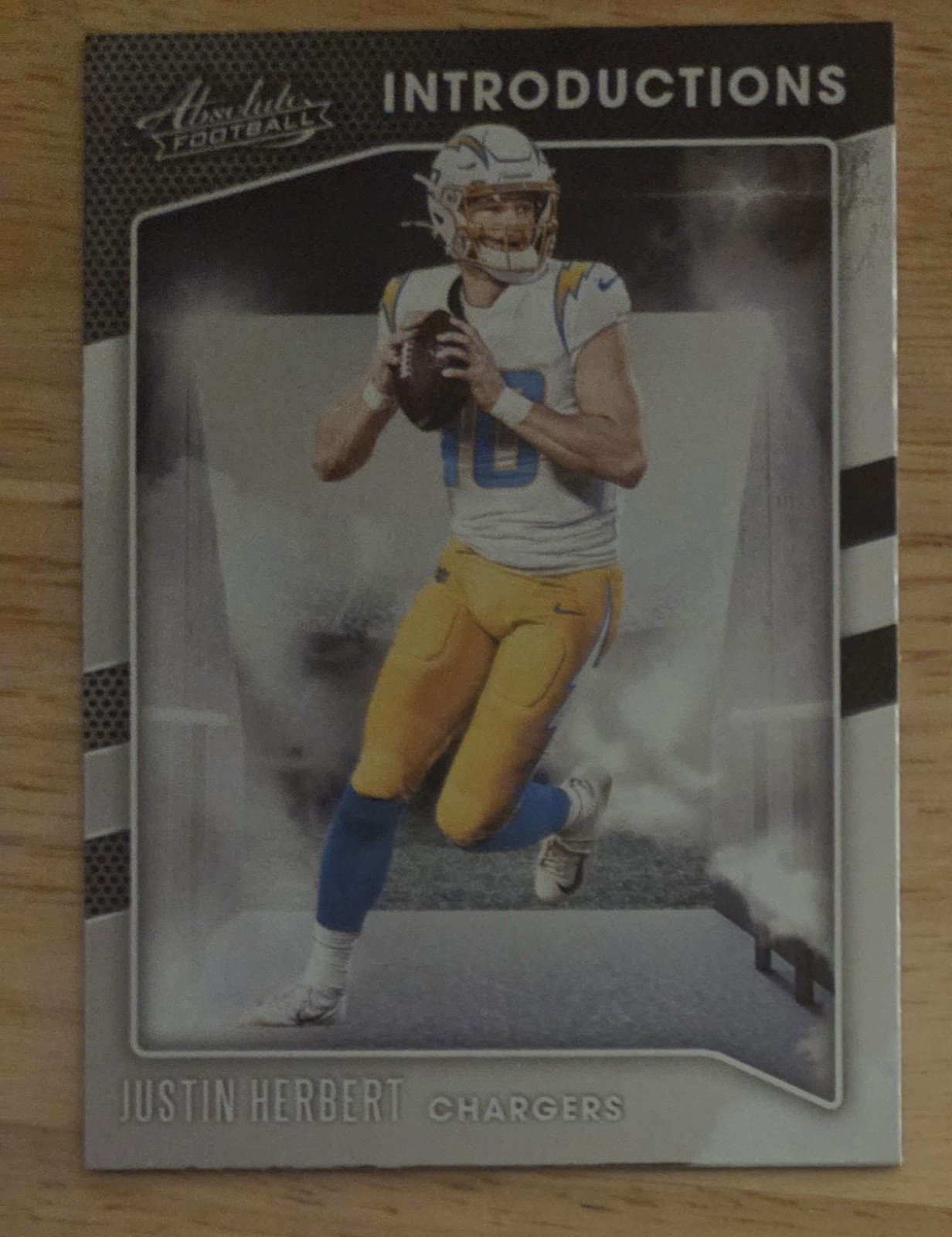 2020 Absolute Justin Herbert Introductions Rookie RC #I-JH Chargers