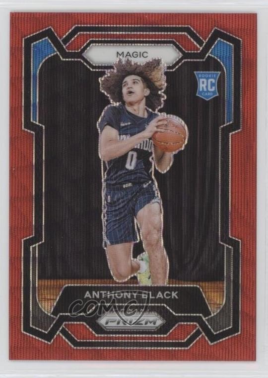 2023-24 Panini Prizm Ruby Wave Prizm Anthony Black #170 14t3