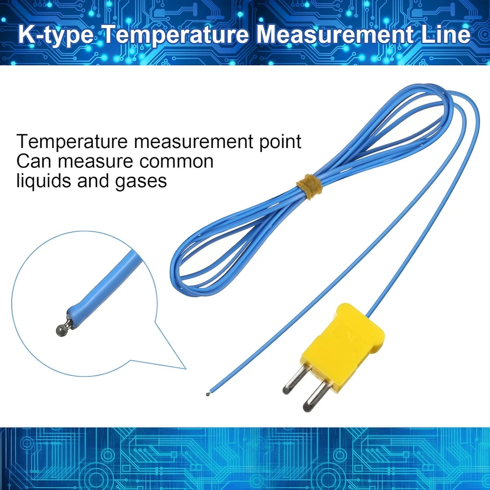 Sensor de temperatura tipo K de 2 metros mini conector sonda sensor sensor de temperatura Foto 3 de 4