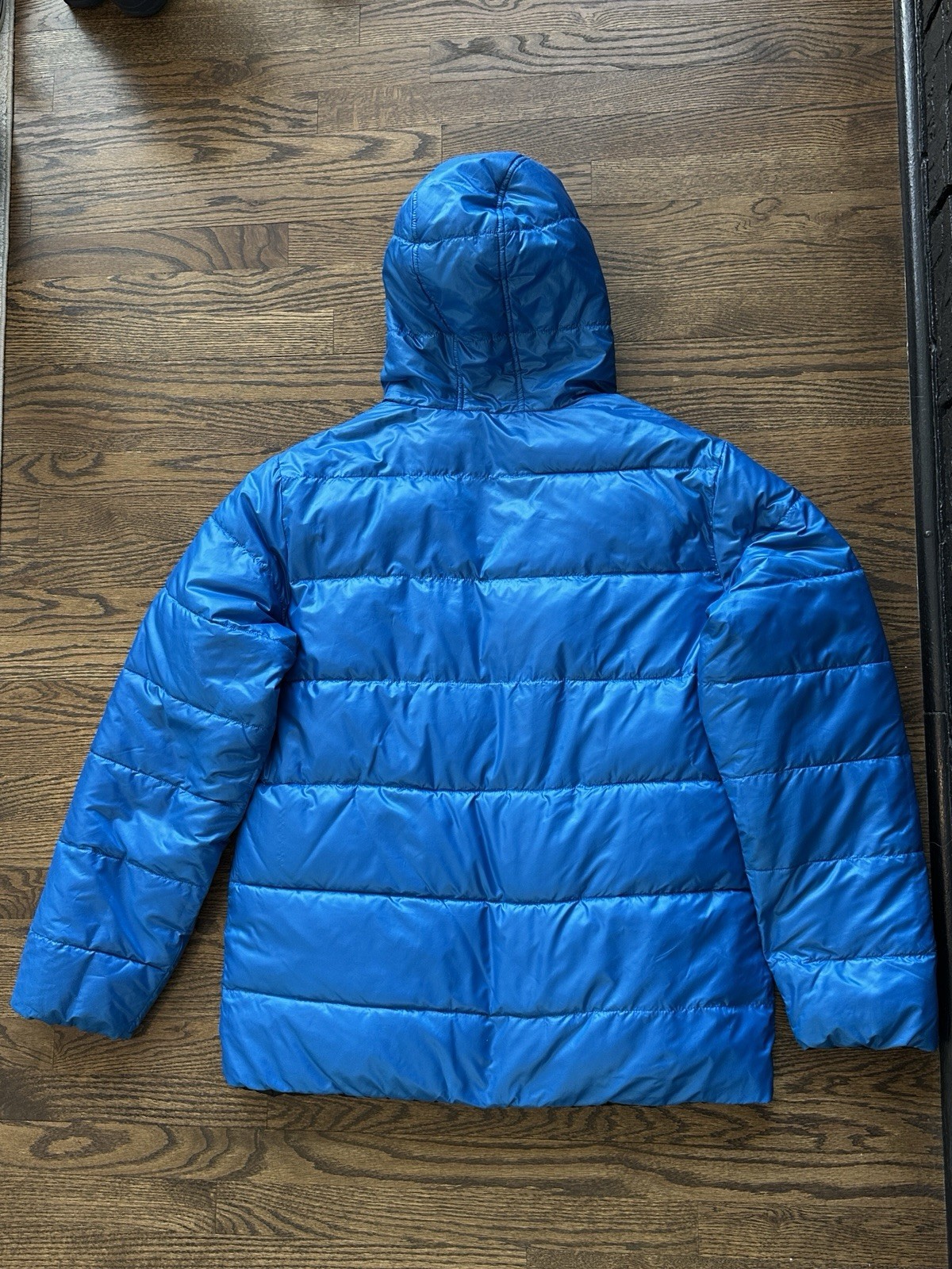 Point Zero Reversible Down Puffer Jacket Blue! Si… - image 6
