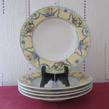 5 Villeroy and Boch Castellina Model Porcelain Hollow Plates Ø 24cm