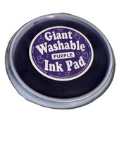 Giant Washable 6" Ink Pad 5 Colors Red Blue Green Purple Orange Lakeshore