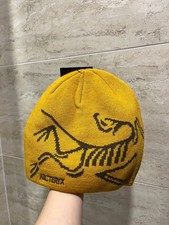 NWOT Arc'teryx Bird Head Toque Beanie Yellow   Wool Knit Unisex Winter Ski Hat