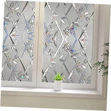 Window Privacy Film, 3D Stained Glass Film, Vinyl Decorative Window Decals, 