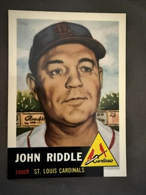 1953 Topps #274 John Riddle GD-VG High # SP Vintage Baseball Card | eBay