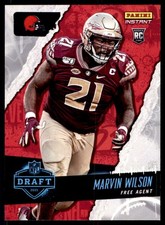 Marvin Wilson RC 2021 Panini Instant Draft Night #40 ROOKIE Browns NFL ID:165884