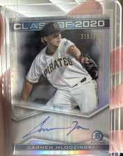 Topps 2020 Bowman Draft Class of 2020 Auto RC Carmen Mlodzinski /250 Pirates