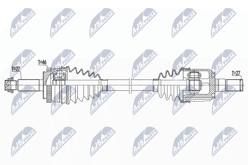 Front Left NTY NPW-HY-621 Drive Shaft for HYUNDAI - Image 4