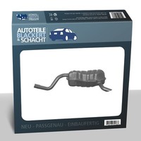 Auspuff Endtopf FüR Fiat Punto + Van