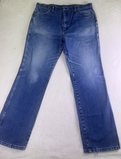 Wrangler Cowboy Cut Jeans Mens 36x32 Blue Straight Denim Medium Wash 936PWD