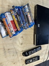 Samsung Blu-ray DVD Player and 12 Disc Movies with Remote Control  Parts Spares