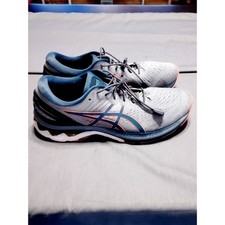 ASICS Gel  Kayano 27 Men's 10 Gray Blue Running Shoes Athletic Stability Support