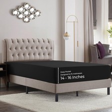 Empyrean King Fitted Sheet, Ultra Soft Microfiber 110 GSM Deep Pocket Fitted She