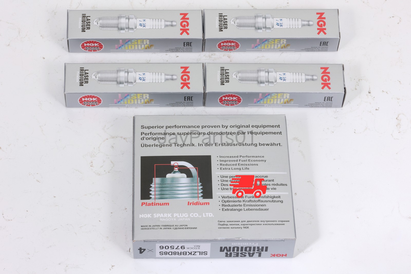 NEW 4PCS NGK Laser Iridium Spark Plugs For BMW 12120039664 97506 SILZKBR8D8S US