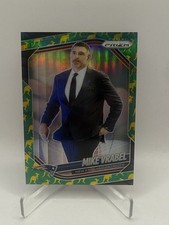 Mike Vrabel 2025 Panini Prizm #110 Green Yellow Kangaroo Prizm Coach Card SP /61