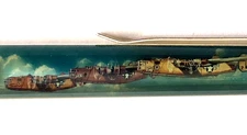 B-24 Bomber Moving Airplane Floaty Pen Military War 1992 Vintage