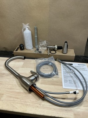 MOEN 180112SRS Kelsa One-Handle Pulldown Kitchen Faucet Stainless W/ Soap