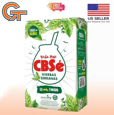 CBSe Hierbas Serranas Yerba Mate 1kg (2.2lb)  (Ship from USA)
