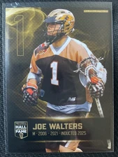 Joe Walters 2025 Premier Lacrosse League Hall of Fame Inductee Insert Card