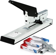 Heavy Duty Stapler with 2000 Staples: 100 Sheets High Capacity Office Stapler