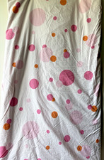 Pottery Barn Teen Bubbles/Dots Duvet Cover Full Queen Pink Reverse Kids Girls GC