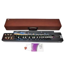 Vintage Taishogoto PALM HARP Metoro Model Japanese String Instrument w/ Case