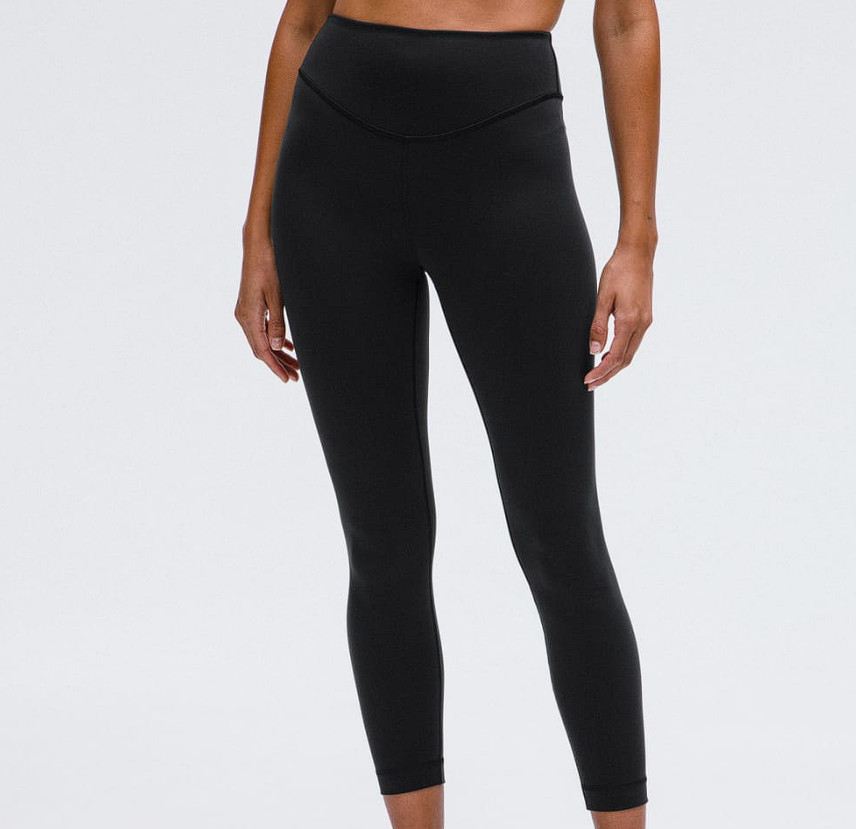 Lululemon Wunder Under SmoothCover High-Rise Tight 25" Black Size 4 EUC