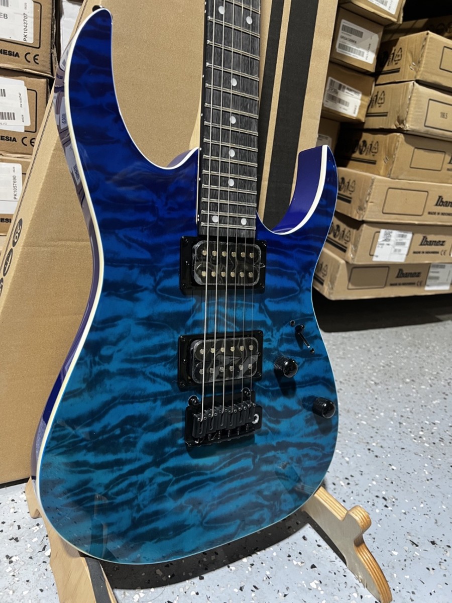 Ibanez GIO GRG120QASP Electric Guitar - Blue Gradiation | eBay