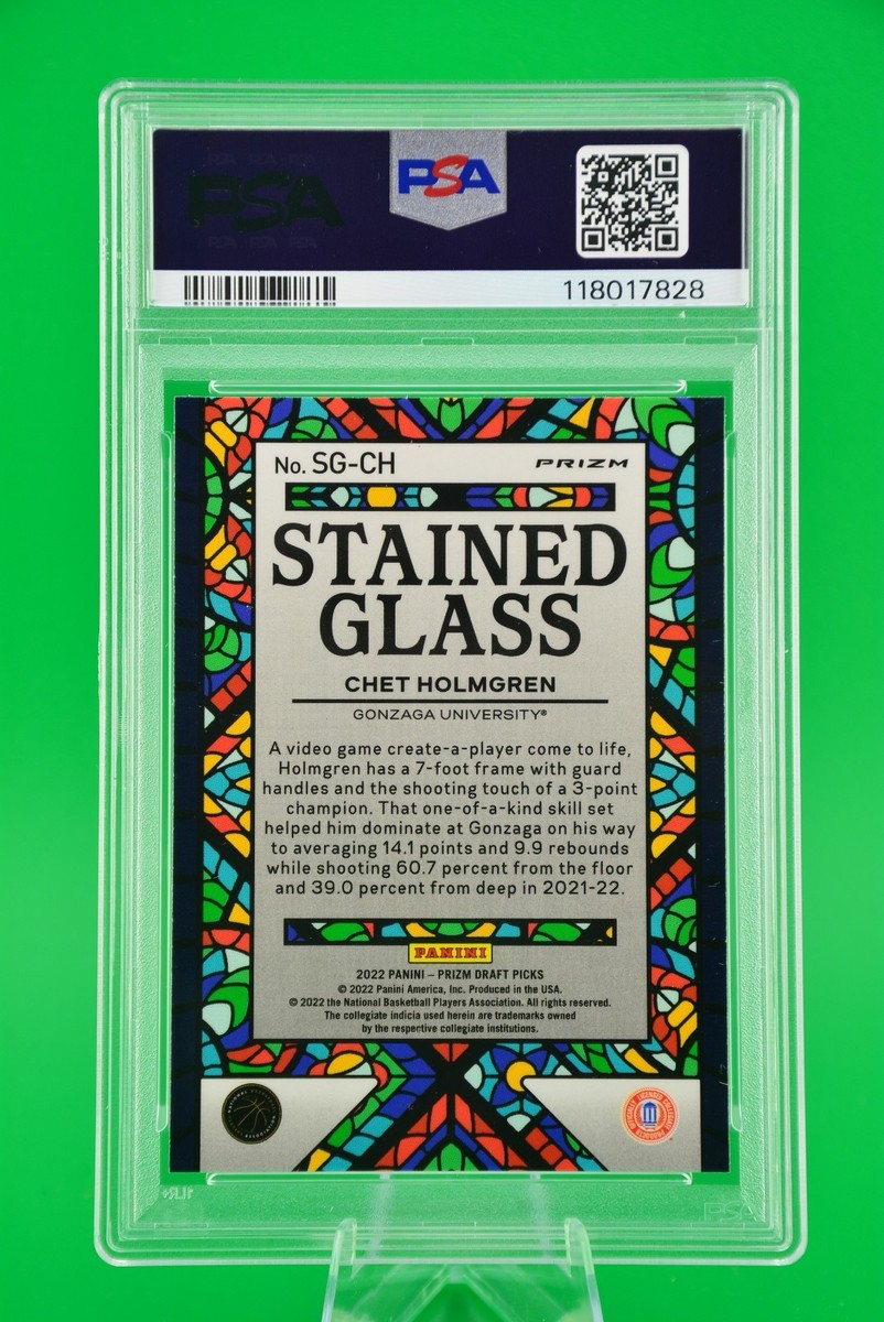 2022 Panini Prizm Draft Picks #SGCH Chet Holmgren Stained Glass