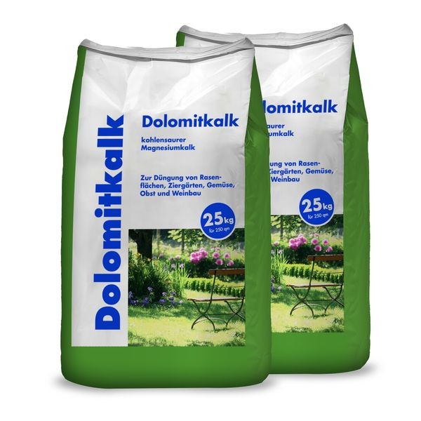 Hamann Dolomitkalk 50Kg Rasenkalk Naturkalk Calcium Rasenpflege Bodenverbesserer-image