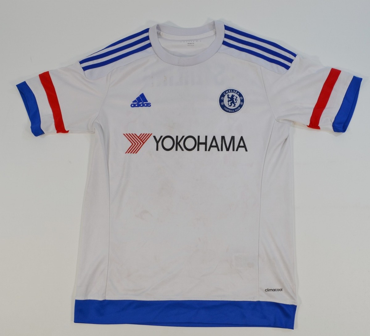 Chelsea adidas サッカーウェア 白 Adidas Chelsea FC Soccer White Jersey Yokohama Climacool Small