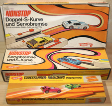3x serworem Hot Wheels 1-6515 podwójny zakręt S, skrzyżowanie 1-6506, 1-6015 Mattel