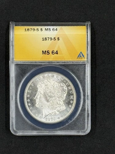 1879-S $1 Silver Morgan Dollar - ANACS  MS64