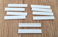 10 StüCk Lego 6636 1X6 Fliese Kachel Glatt – Tile 1 X 6 – White Weiß – Neu