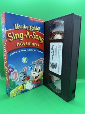 Reader Rabbit Sing A Song Adventures VHS Video Tape 2000 The Learning Company