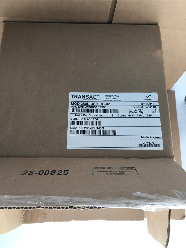 TransAct iTherm 280 MOD 280-UL-1 Thermal POS Receipt Printer - Image 3 of 3