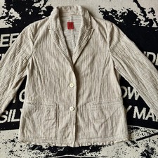 Issey Miyake Heart HaaT Seersucker Striped Jacket S