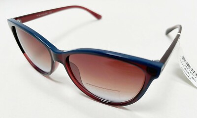 NWT TAHARI TH 777 Authentic Brown Blue Sunglasses Women Gift  display picture 1