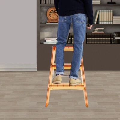 Taburete Plegable, Taburetes para Adultos, Taburete Plegable Escalera de 3 Escaleras - Imagen 1 de 4