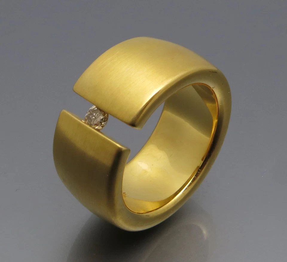 REIF-DESIGN - SCHICKER BRILLANT SPANNRING - AUS EIGENER GOLDSCHMIEDE - Bild 3 von 4