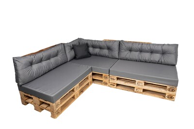 TexDeko Comfort Palettenkissen wasserabweisend Palettenpolster 120x80x12cm