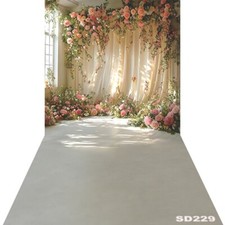 10'x20' Flower Window Curtain Scenic Microfiber Fabric background backdrop SD229