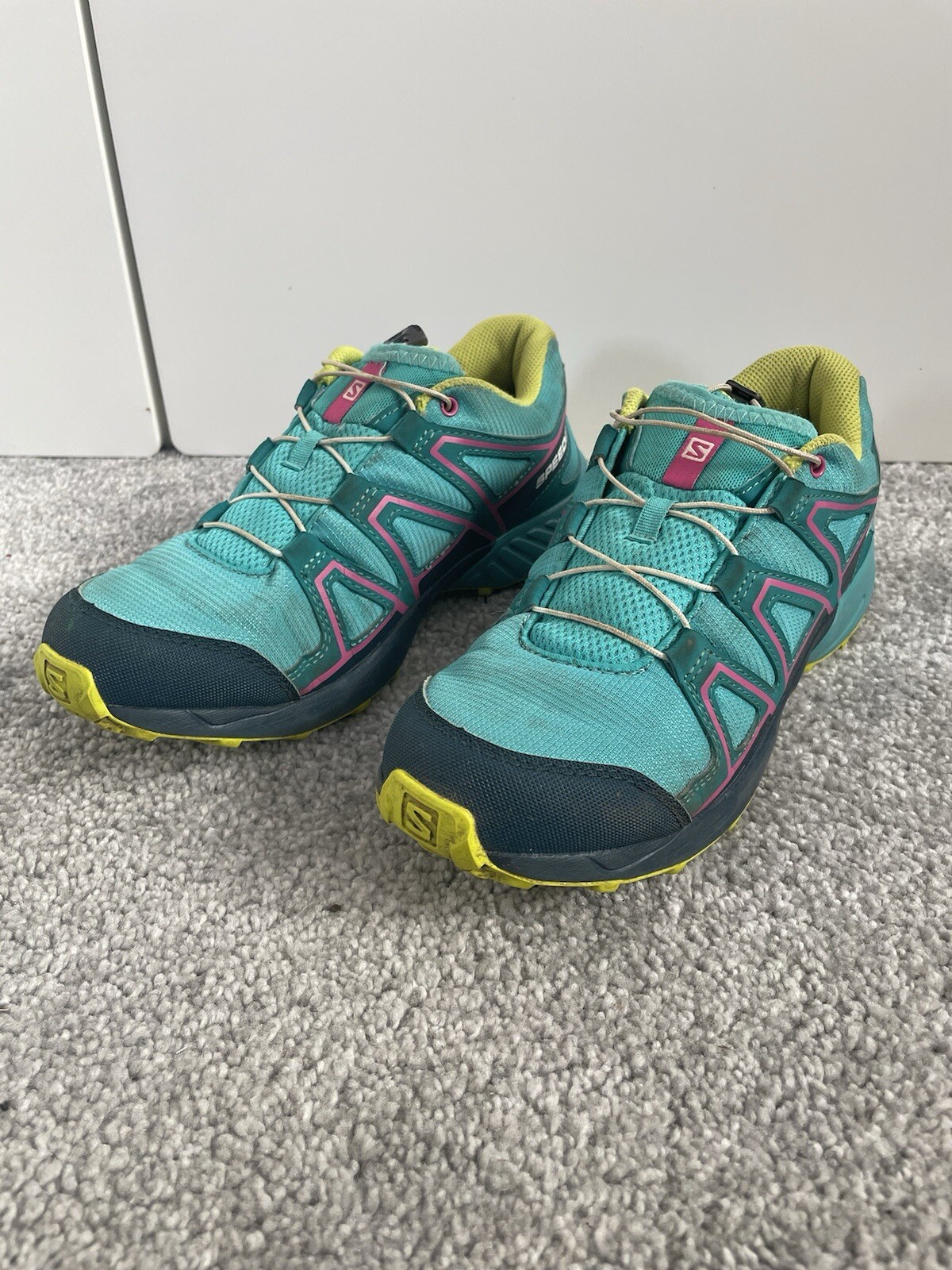 Scarpe da trail running Salomon SpeedCross verde acqua e verde donna UK 5 EU 38