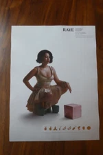 RAYE "Grammy Nominees" 2025 Billboard Music Mag.PROMO Poster Ads(2)-Rare Beauty!