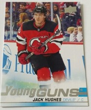 JACK HUGHES 2019-20 Upper Deck hockey #201 UD Young Guns RC New Jersey Devils