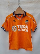 Vintage Valencia Away Football Shirt Boys 12 Luanvi Soccer Jersey 1999 2000