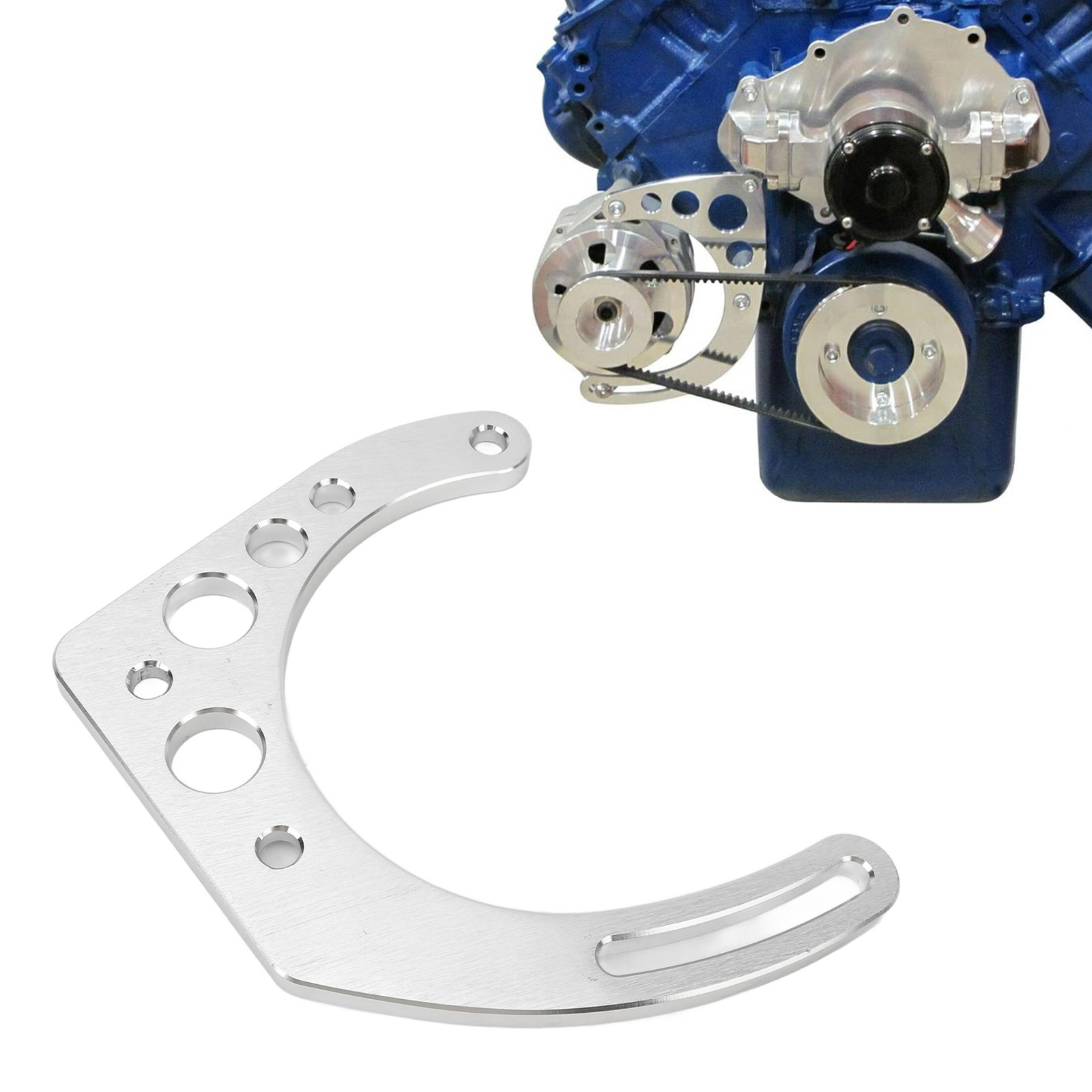 12PCS High-Strength Aluminum Billet Alternator Bracket Kit for 396 Big Blocks