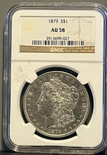 1879-P Morgan Dollar NGC AU58