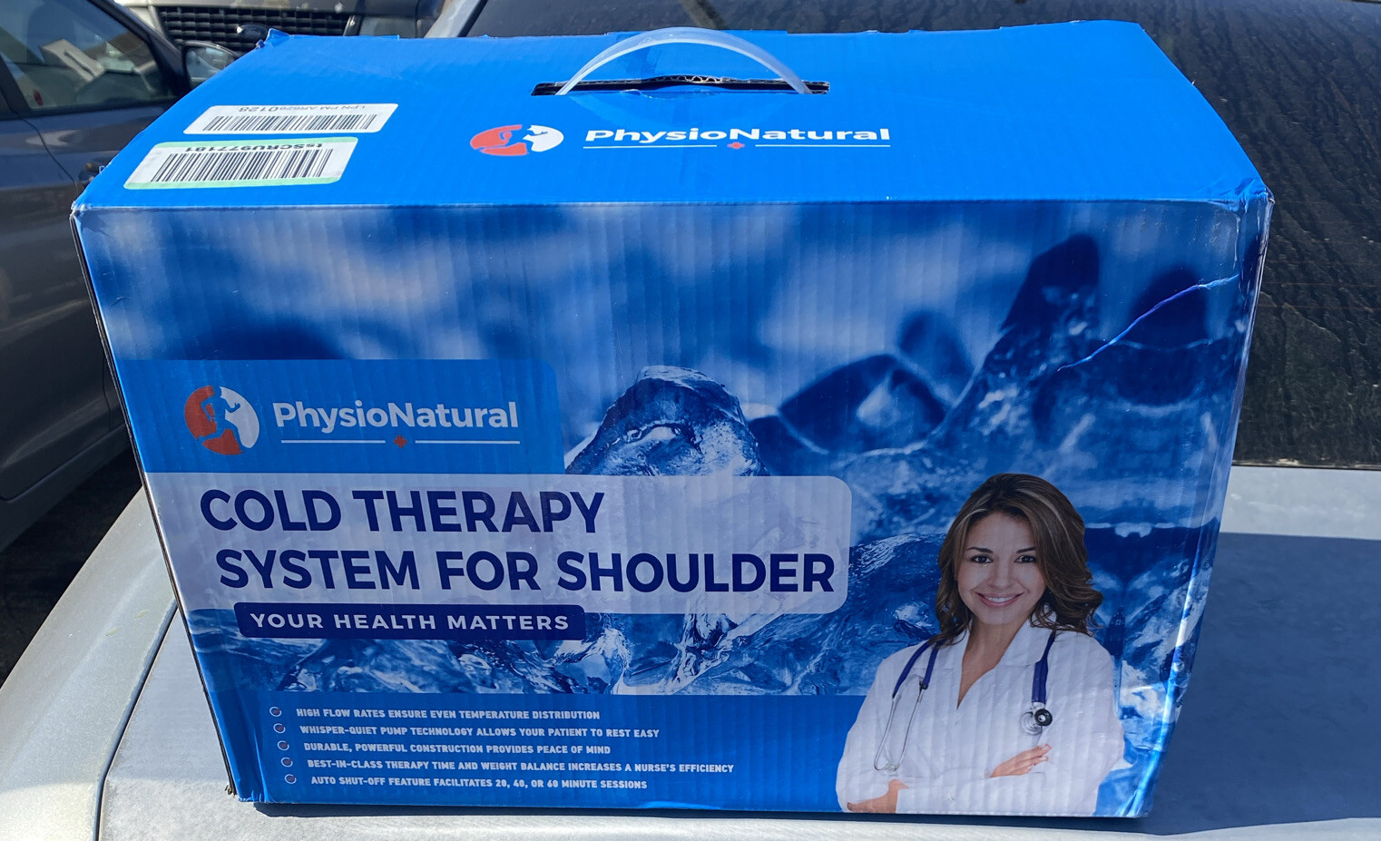 PhysioNatural Cold Therapy Machine For Shoulder, Cryotherapy System For